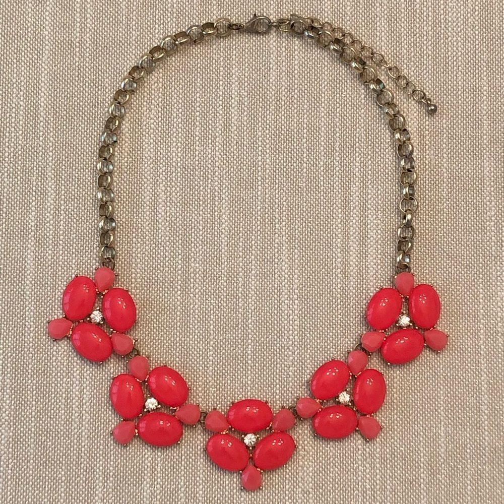 Acetate Statement Necklace | Neon Pink | 18” Adjustable